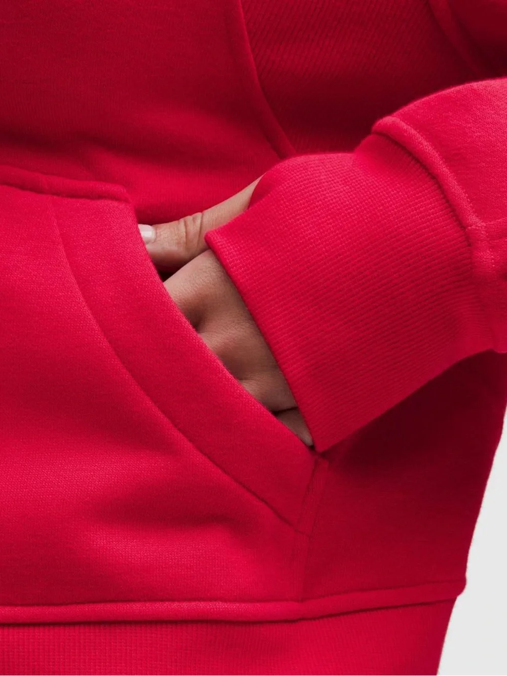 Lululemon Scuba Oversized Half-Zip Hoodie - Red Glow - Picture 2 of 10